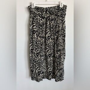 Blue Ginger Hawaiian Black and White Strapless Dress Size x